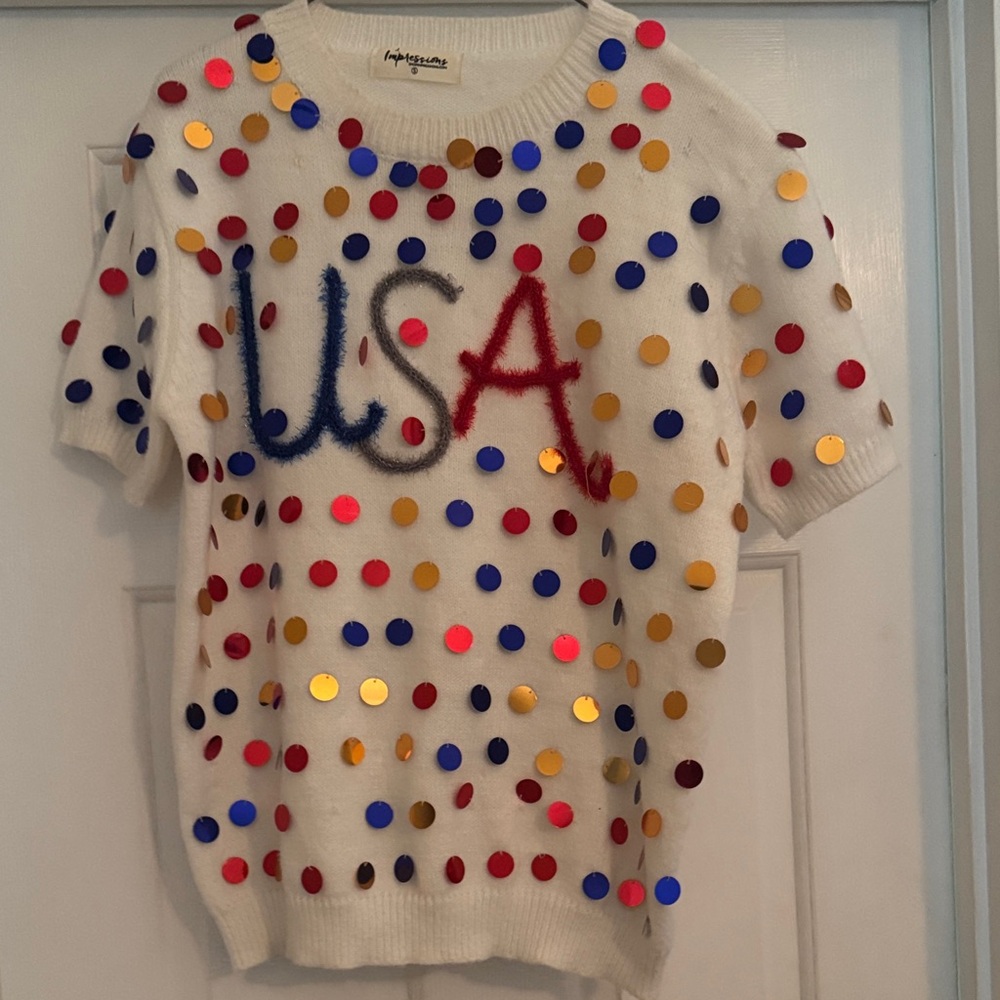 Impressions White Knit Sweater